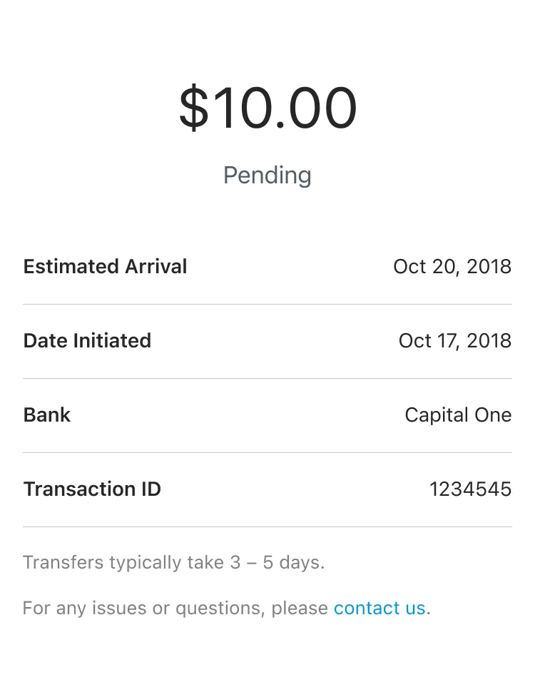 Add money UI screen 3