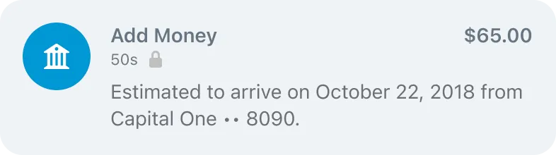 Add money UI screen 7